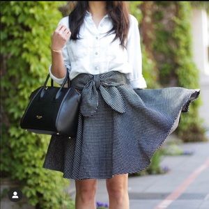 Chicwish full a-line mini polka dot skirt